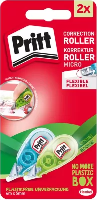 Korektor w taśmie PRITT micro roller 5mmx6m blister 2szt.mix