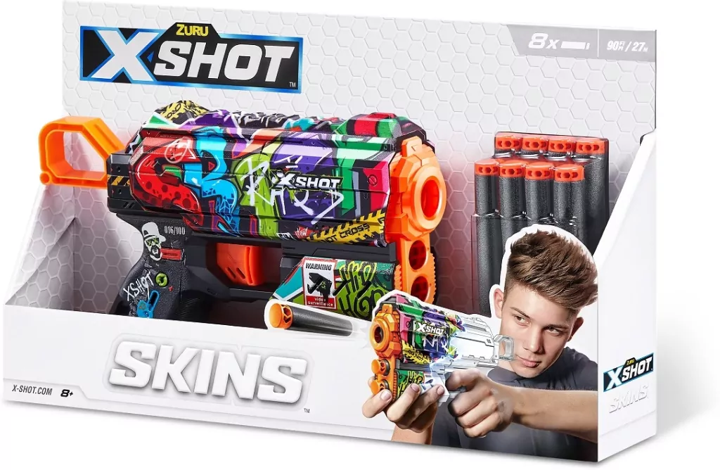 ZURU X-SHOT Skins Flux wyrzutnia 36516B 22621 - tantis.pl