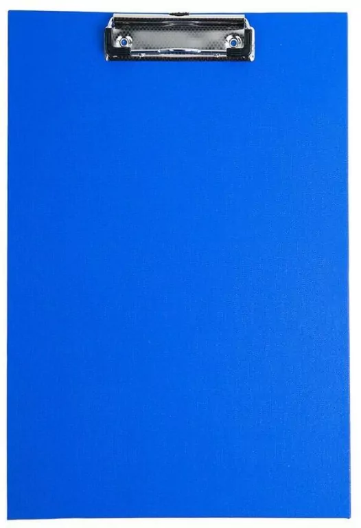 Deska A5 PVC z klipem. Niebieska - tantis.pl