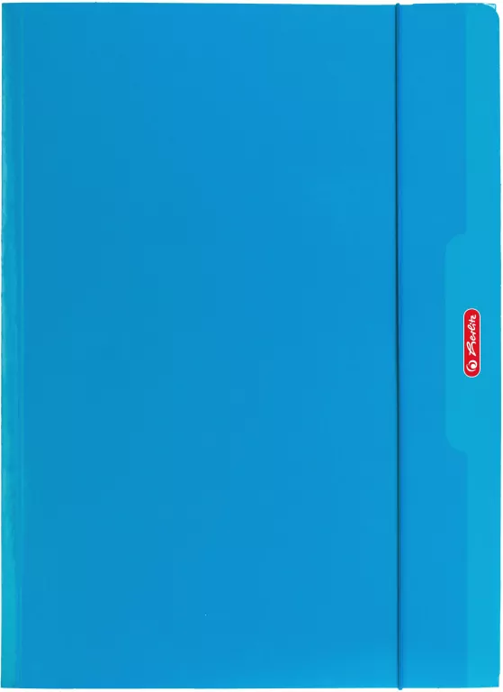 Herlitz. Teczka A4 z gumką, niebieska - tantis.pl