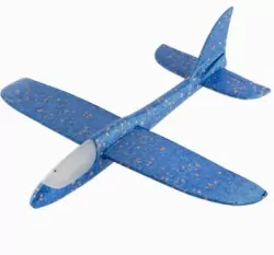 Samolot piankowy ze światłem niebieski