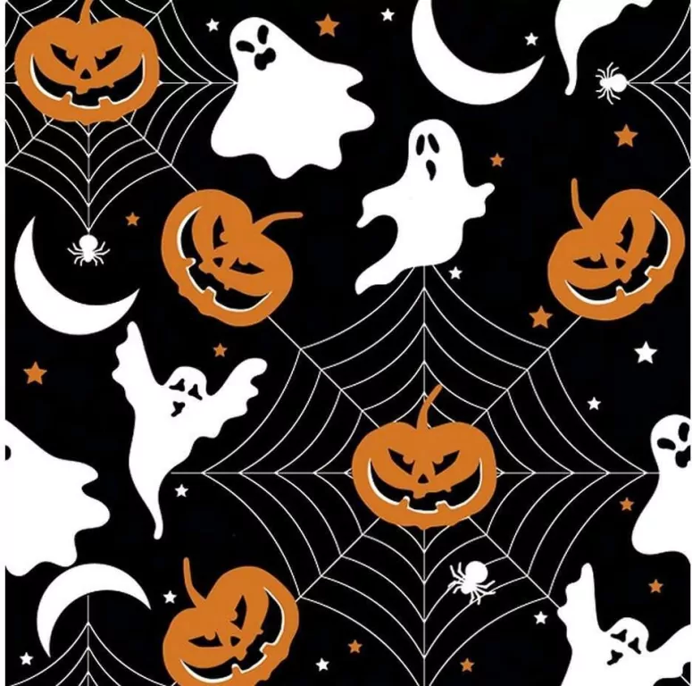 Serwetki Halloween Dynie i duszki 33x33cm 20szt - tantis.pl