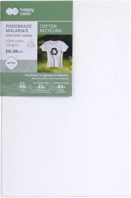 Podobrazie malarskie bawełna z recyclingu 20X30cm Happy Color