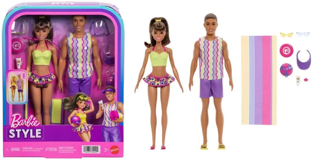 Barbie Barbie i Ken na plaży - tantis.pl
