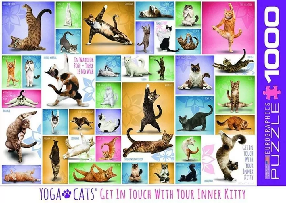Puzzle 1000. Joga koty - tantis.pl