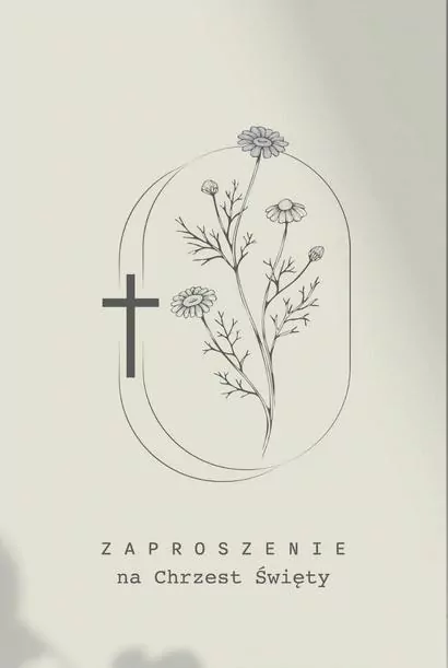 Zaproszenie Chrzciny (5szt) - tantis.pl
