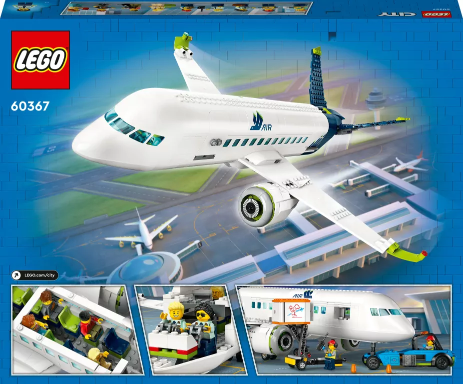 LEGO® City. Samolot pasażerski. 60367 - tantis.pl