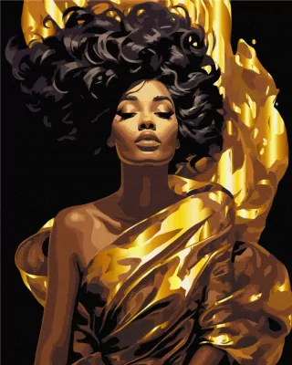 Malowanie po numerach BRUSHME 40x50 cm Ubrana w promień