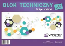 Blok techniczny A4/10K biały