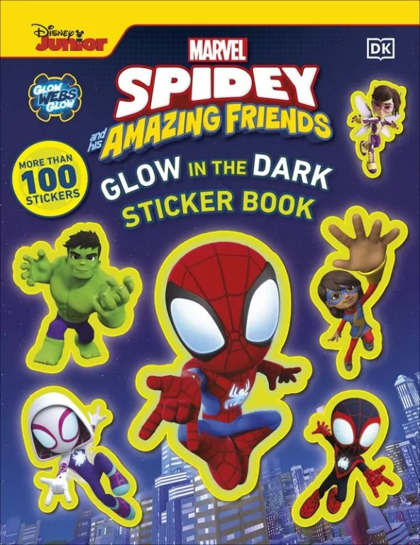Marvel Spidey and His Amazing Friends Glow in the Dark Sticker Book. With More Than 100 Stickers wer. angielska - tantis.pl