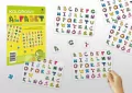 Naklejki kolorowy Alfabet 5 arkuszy - tantis.pl