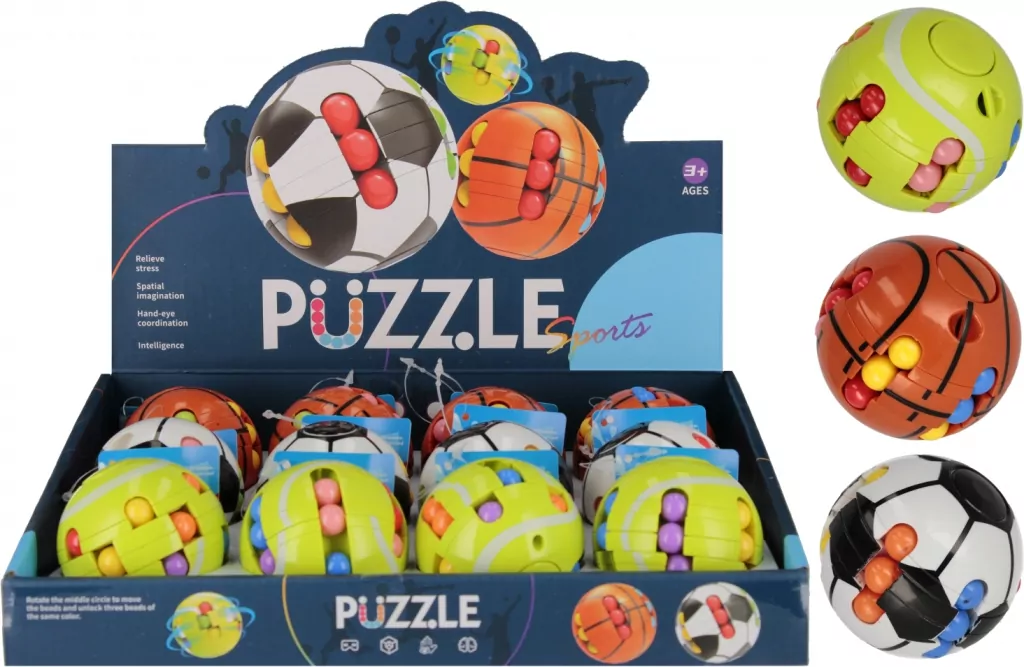GRA LOGICZNA PILKA ROTACJA 6,5CM MIX3 MC 12/288 - tantis.pl