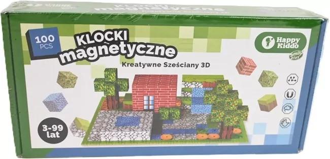 Klocki magnetyczne 100el - tantis.pl