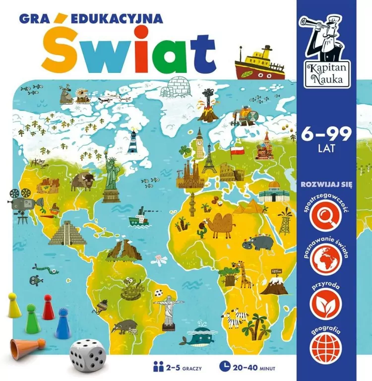 Kapitan Nauka. Świat. Gra edukacyjna - tantis.pl