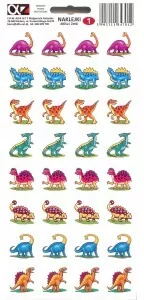 Dinozaury. Naklejki Alfika i Zetki 1 - tantis.pl