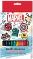 Kredki ołówkowe trójkątne jumbo Avengers 12 kol - tantis.pl