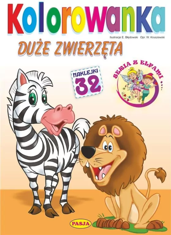 Kolorowanka. Duże zwierzęta - tantis.pl