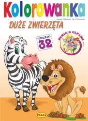 Kolorowanka. Duże zwierzęta