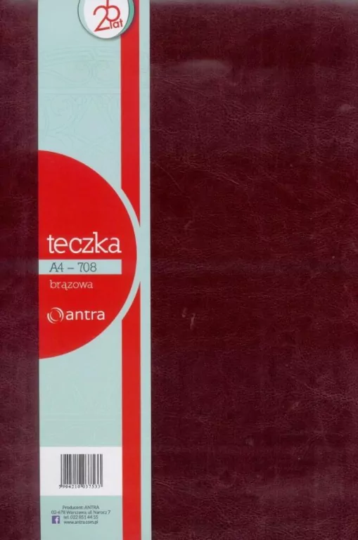 Teczka A4 708 Brąz ANTRA - tantis.pl