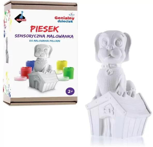 Malowanka sensoryczna Piesek. Genialny dzieciak - tantis.pl
