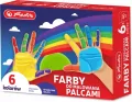 Farby do malowania palcami. 6 kolorów - tantis.pl