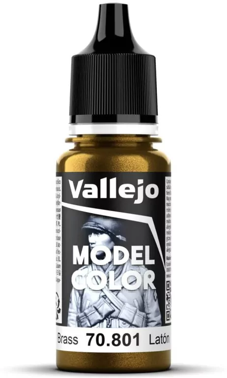Vallejo: 70.801 - Model Color - Metallic - Brass (18 ml) - tantis.pl