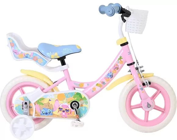 *****Rowerek 12" Disney Stitch pink 51214 12148 - tantis.pl