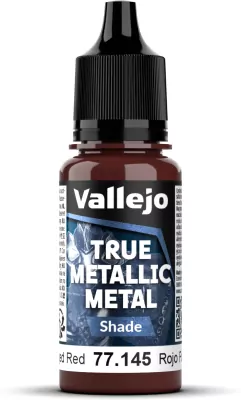 Vallejo: 77.145 - True Metallic Metal - Shade - Forged Red (18 ml)