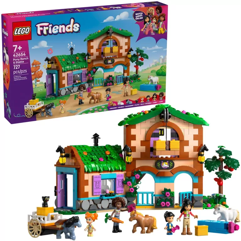 LEGO® Friends. Ranczo kucyków i stajnia 42654 - tantis.pl
