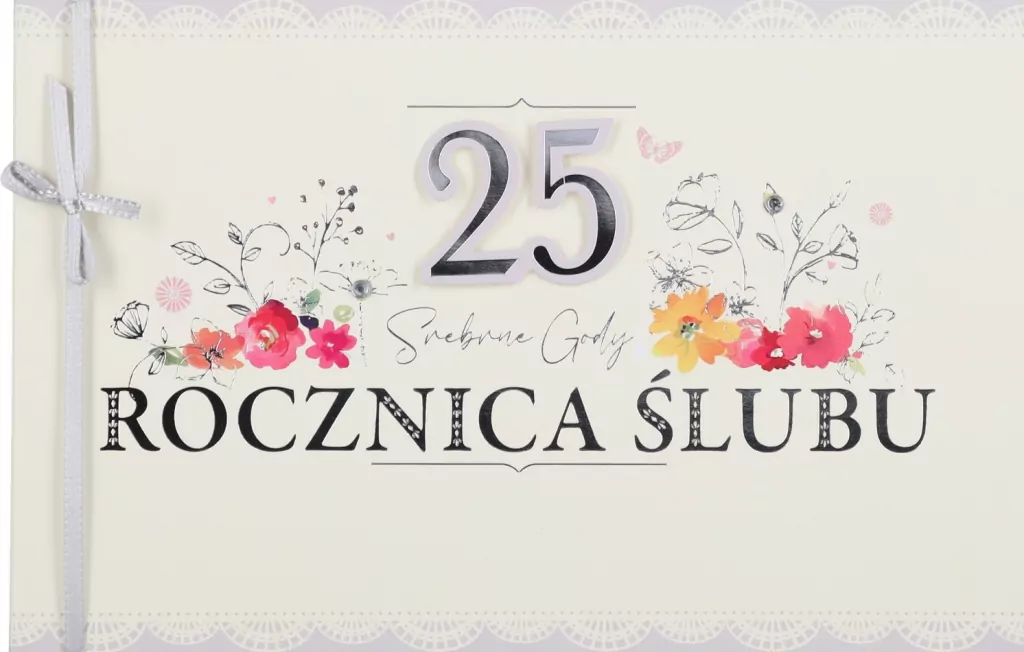 Karnet B6 Rocznica ślubu 25 - tantis.pl