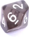 Komplet kości REBEL RPG - Kryształowe - Czarne - tantis.pl