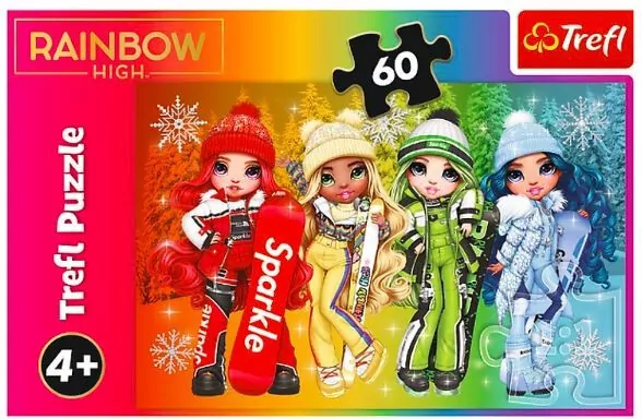 Puzzle 60. Radosne lalki. Rainbow high - tantis.pl