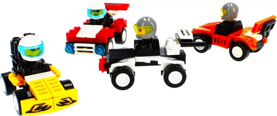 Klocki konstrukcyjne Alleblox speed 31-34 elementy, mix - tantis.pl