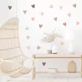 Naklejki na ścianę do pokoju dziecka serca boho - tantis.pl