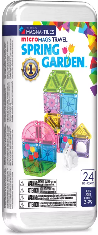 Klocki Magnetyczne microMAGS Spring Garden Travel 24 elementy - tantis.pl