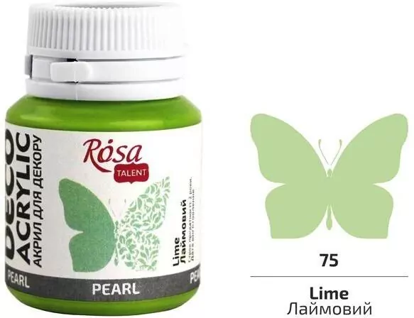 Farba akrylowa perłowa lime 75 20ml - tantis.pl