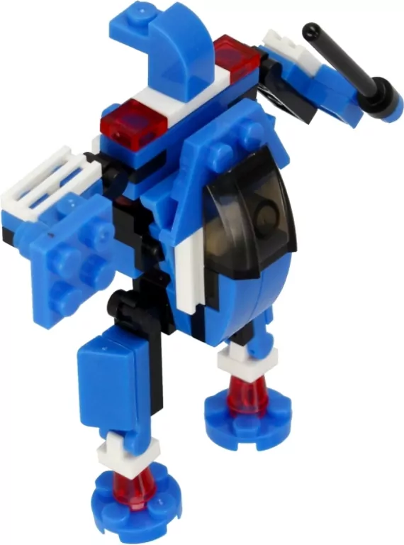 Klocki konstrukcyjne Alleblox RobotUnion 62el niebieski - tantis.pl