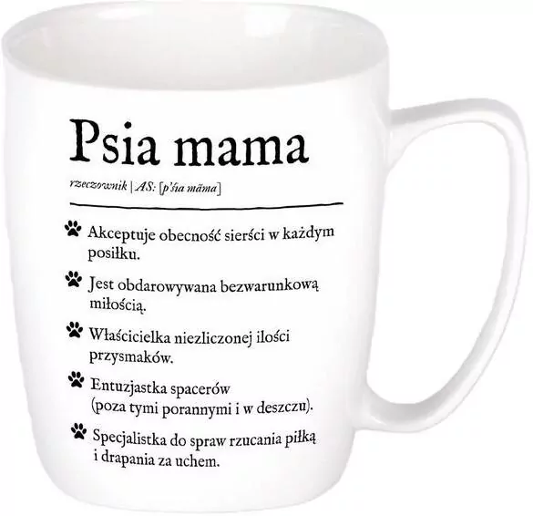 Kubek ceramiczny. Psia mama - tantis.pl