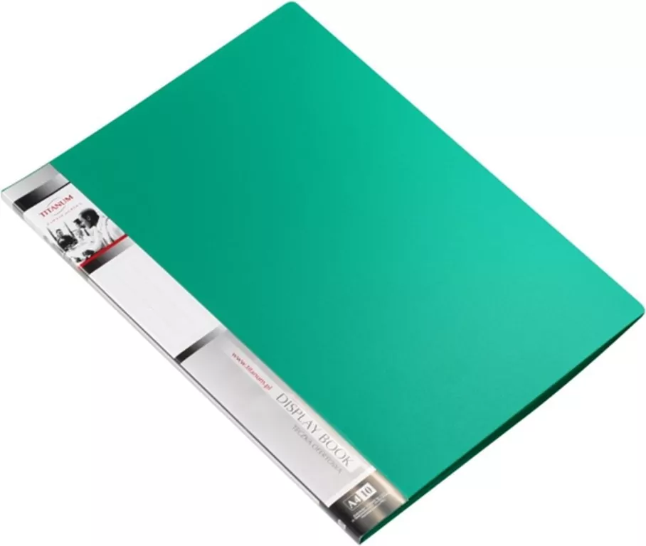 Teczka ofertowa A4 10 koszulek zielona - tantis.pl