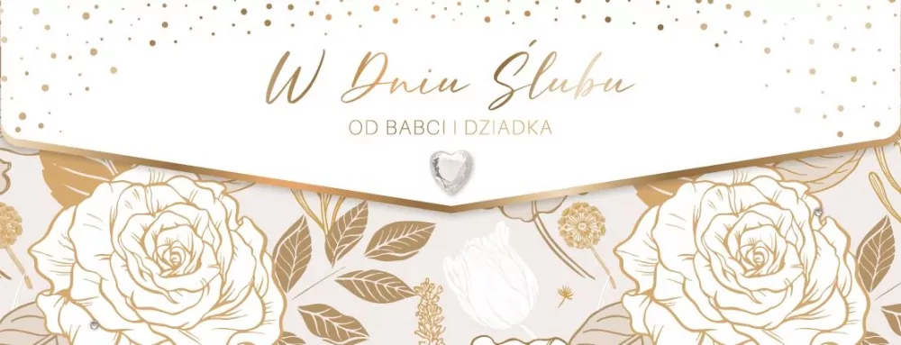 Karnet Ślub od Babci i Dziadka - tantis.pl
