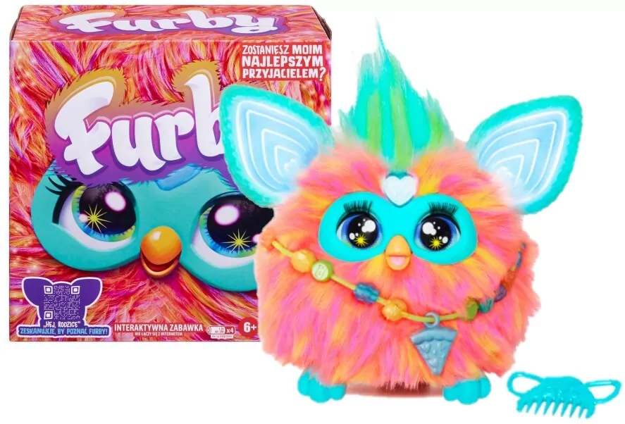 Interaktywna maskotka koralowa. Furby 2.0 - tantis.pl