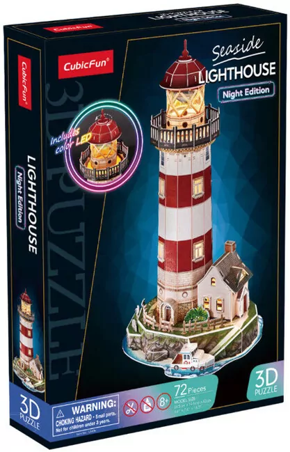 Puzzle 3d Latarnia (wersja nocna) - tantis.pl