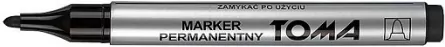 Marker permanentny okrągły czarny p10 TOMA/cena za - tantis.pl