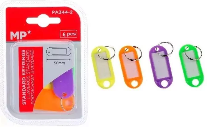 Zawieszki do kluczy 6szt kolorowe - tantis.pl