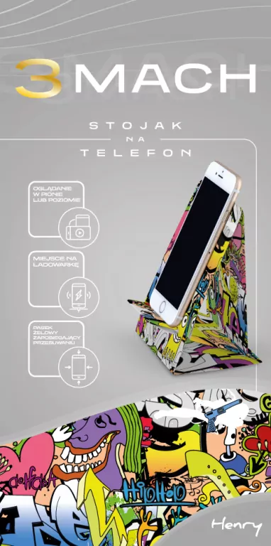 Stojak na telefon Graffiti 3MACH - tantis.pl