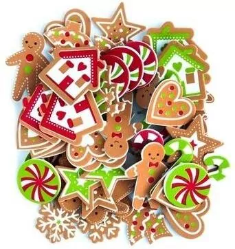 Naklejki z pianki z nadrukiem pierniczki - tantis.pl