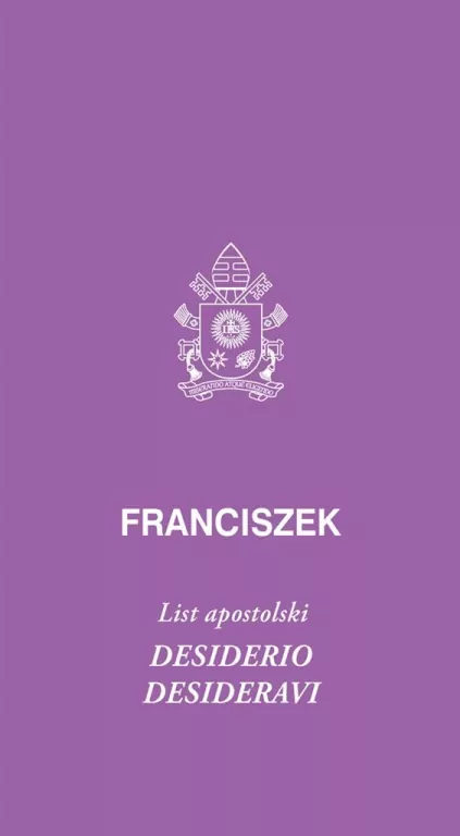 Desiderio desideravi. List apostolski - tantis.pl