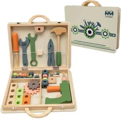 Walizka z narzędziami drewniana