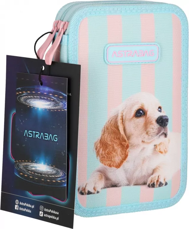 Piórnik podwójny z wyposaż. Puppy Line ASTRA - tantis.pl