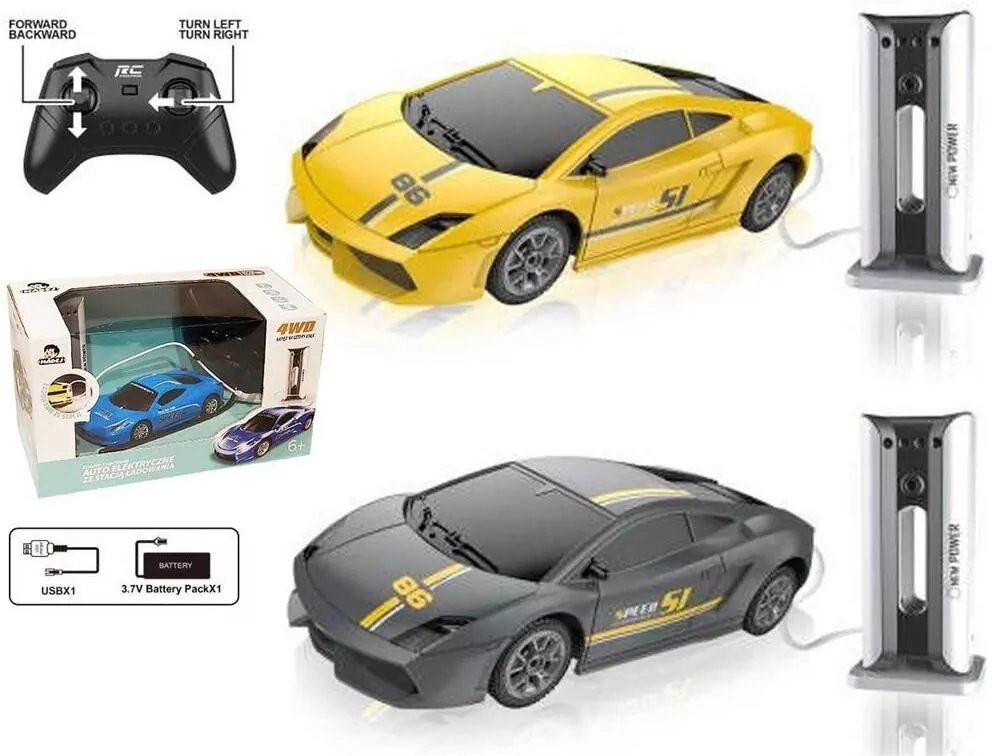 Auto RC elektryk ze stacją ładowania mix - tantis.pl